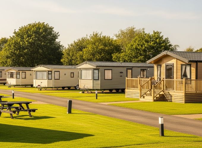 image of a selection of Static Caravans